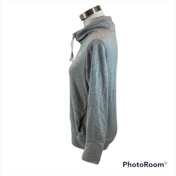 Ladies Grey Puma Cowl Neck Big‎ Cat Logo Sweatshirt Size Medium - Picture 4 of 12